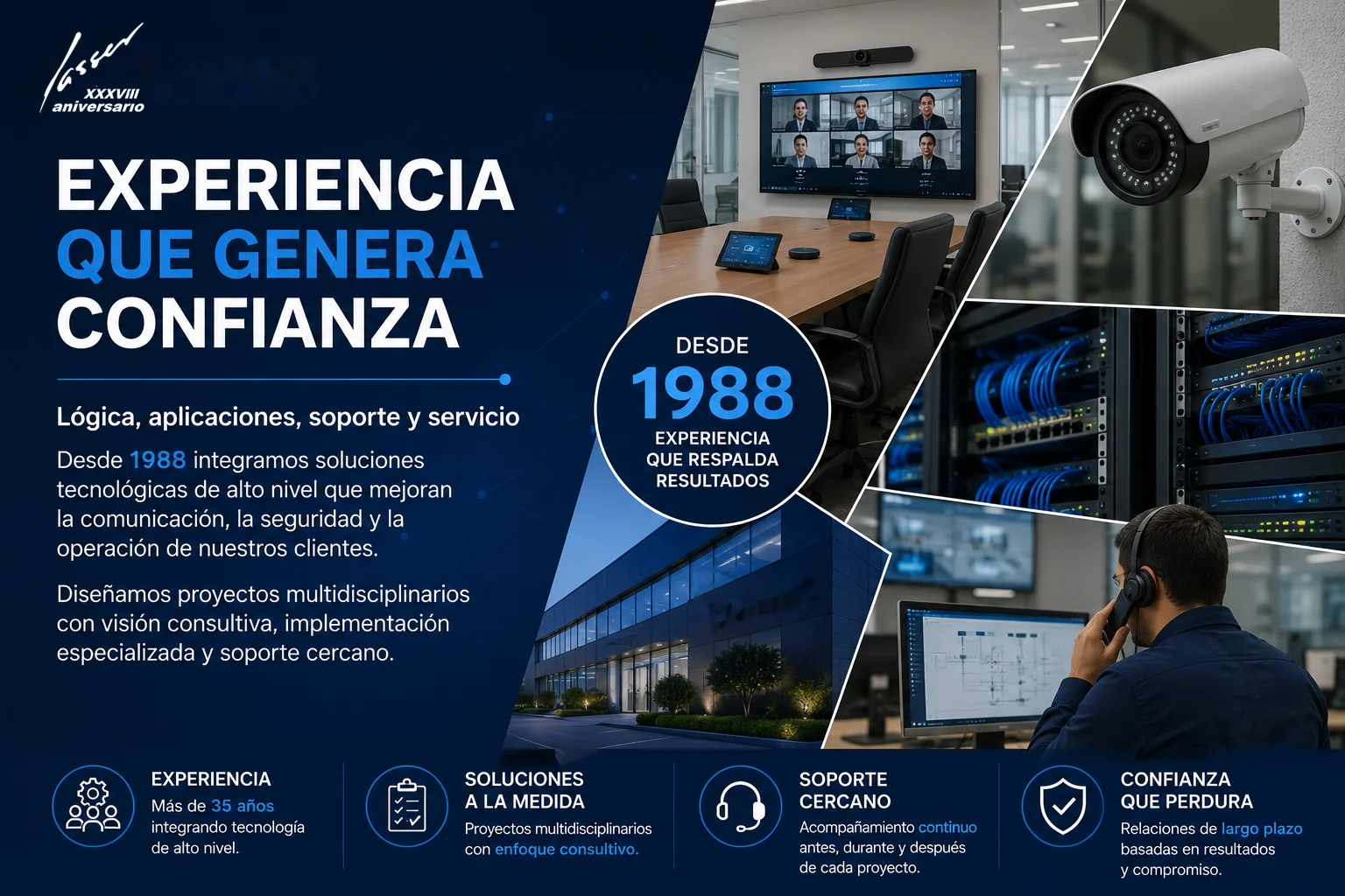 Experiencia que genera confianza desde 1988