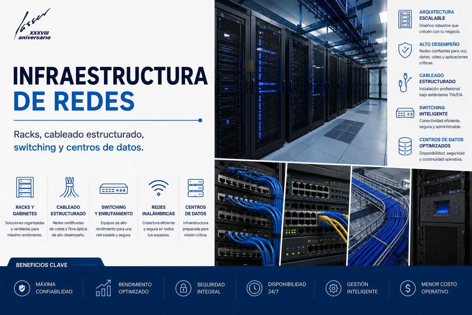 Infraestructura real de redes